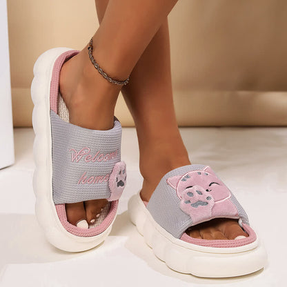 Cute Cartoon Kitten Home Slippers - image 8
