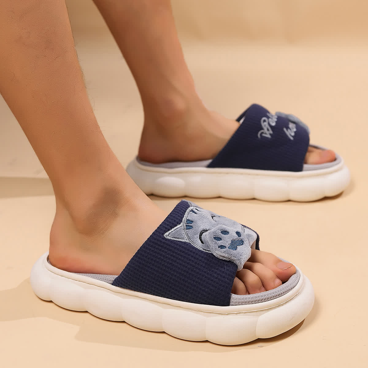 Cute Cartoon Kitten Home Slippers - image 11
