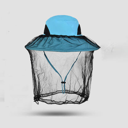 Outdoor Sun Protection and Anti-mosquito Bucket Hat - Sky Blue - One Size - image 2