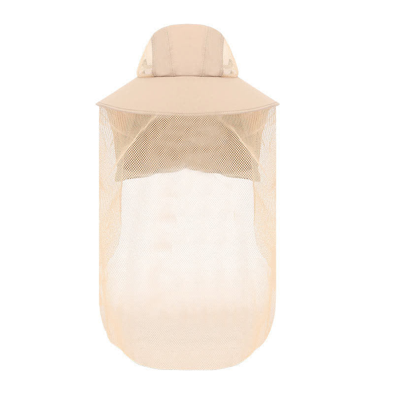 Outdoor Protective Wide Brim Bucket Hat - Nude - One Size - image 2