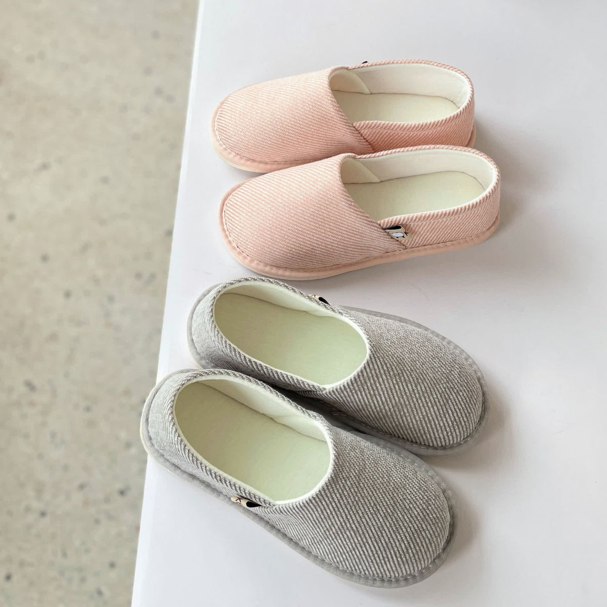 Simple Stripe Soft Sole Home Slippers - image 0