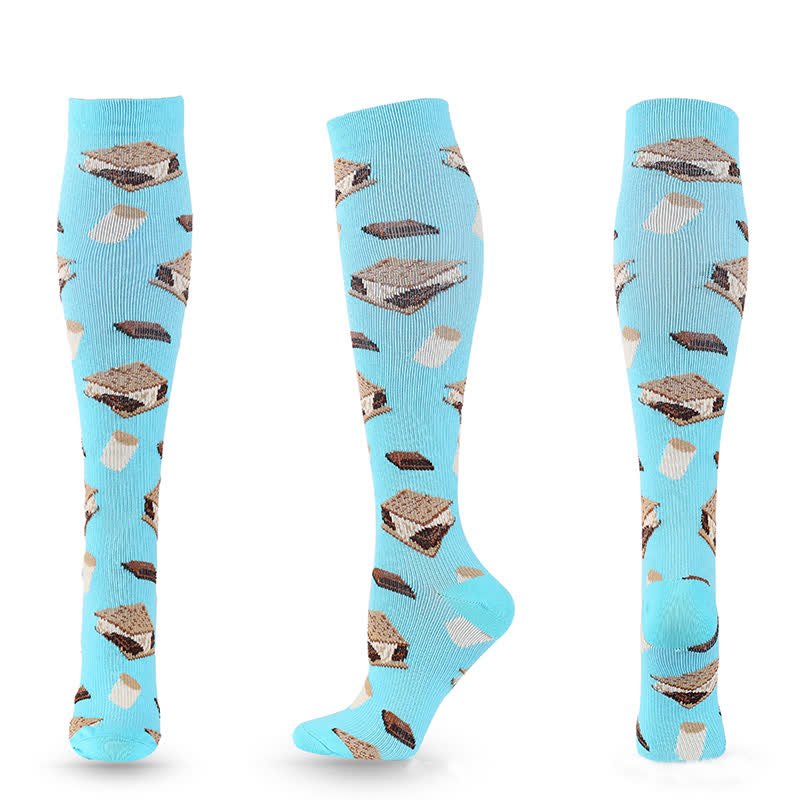 Fun Print Compression Socks(4 Pairs) - image 6