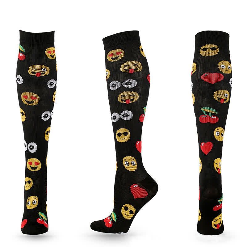 Fun Print Compression Socks(4 Pairs) - image 12