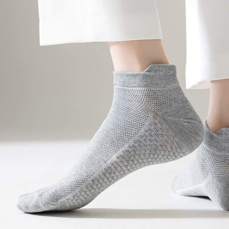 Thin Mesh Breathable Cotton Ankle Socks(6 Pairs) - image 8