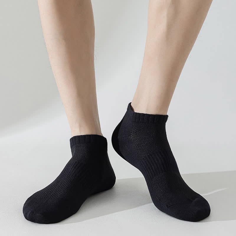 Lightweight Breathable Mesh Solid Color No Show Socks(6 Pairs) - image 8