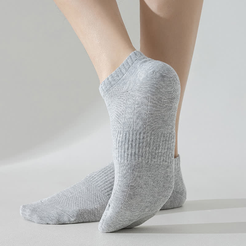 Lightweight Breathable Mesh Solid Color No Show Socks(6 Pairs) - image 6