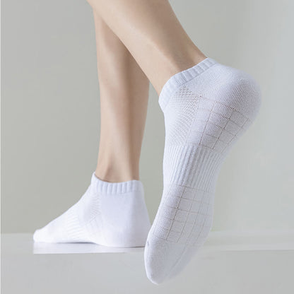 Lightweight Breathable Mesh Solid Color No Show Socks(6 Pairs) - image 4
