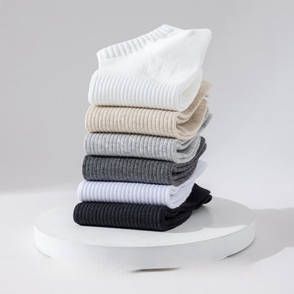Lightweight Breathable Mesh Solid Color No Show Socks(6 Pairs) - image 1