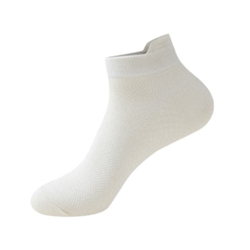 Thin Mesh Breathable Cotton Ankle Socks(6 Pairs) - Beige - EU36-41(US3-8) - image 10