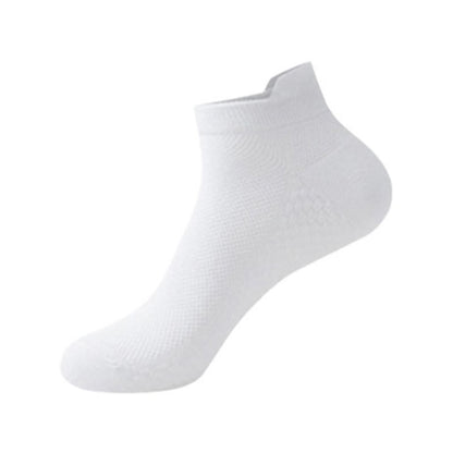 Thin Mesh Breathable Cotton Ankle Socks(6 Pairs) - White - EU36-41(US3-8) - image 12