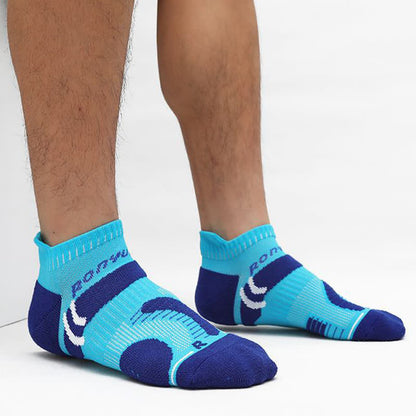 Bright Color Block Breathable Sports Ankle Socks(4 Pairs) - image 1
