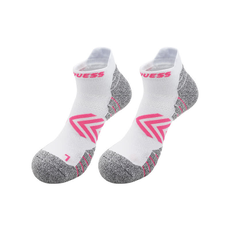 Bright Color Arrow Breathable Sports Ankle Socks(6 Pairs) - White&Pink - EU39-44(US6-10) - image 6