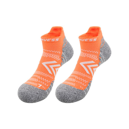 Bright Color Arrow Breathable Sports Ankle Socks(6 Pairs) - Orange - EU39-44(US6-10) - image 3