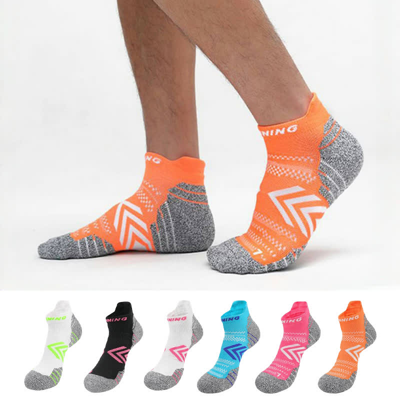 Bright Color Arrow Breathable Sports Ankle Socks(6 Pairs) - image 0
