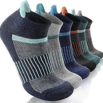 Stripe Print Sports Ankle Socks(6 Pairs) - Multicolor - EU33-43(US4-9) - image 0