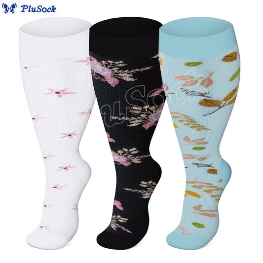 Plus Size Defoliation Compression Socks(3 Pairs) - image 0
