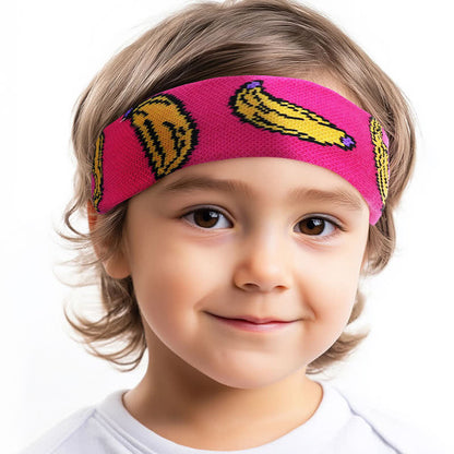 Banana Print Sweat-Absorbent Sports Headband - image 5