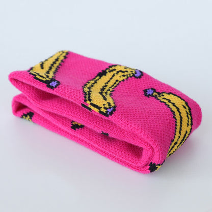 Banana Print Sweat-Absorbent Sports Headband - image 8