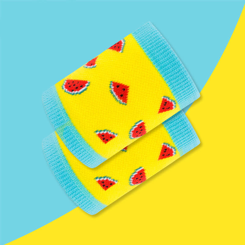 Fun Watermelon Pattern Wrist Sleeves(2 Pairs) - C - image 10