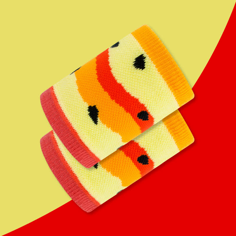 Fun Watermelon Pattern Wrist Sleeves(2 Pairs) - E - image 12