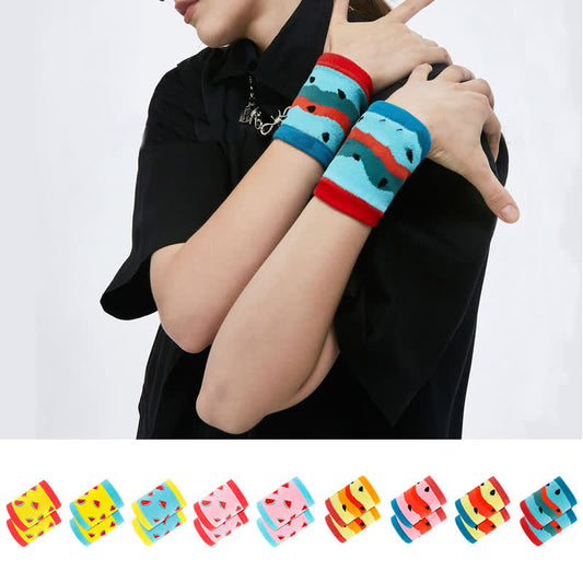 Fun Watermelon Pattern Wrist Sleeves(2 Pairs) - image 0