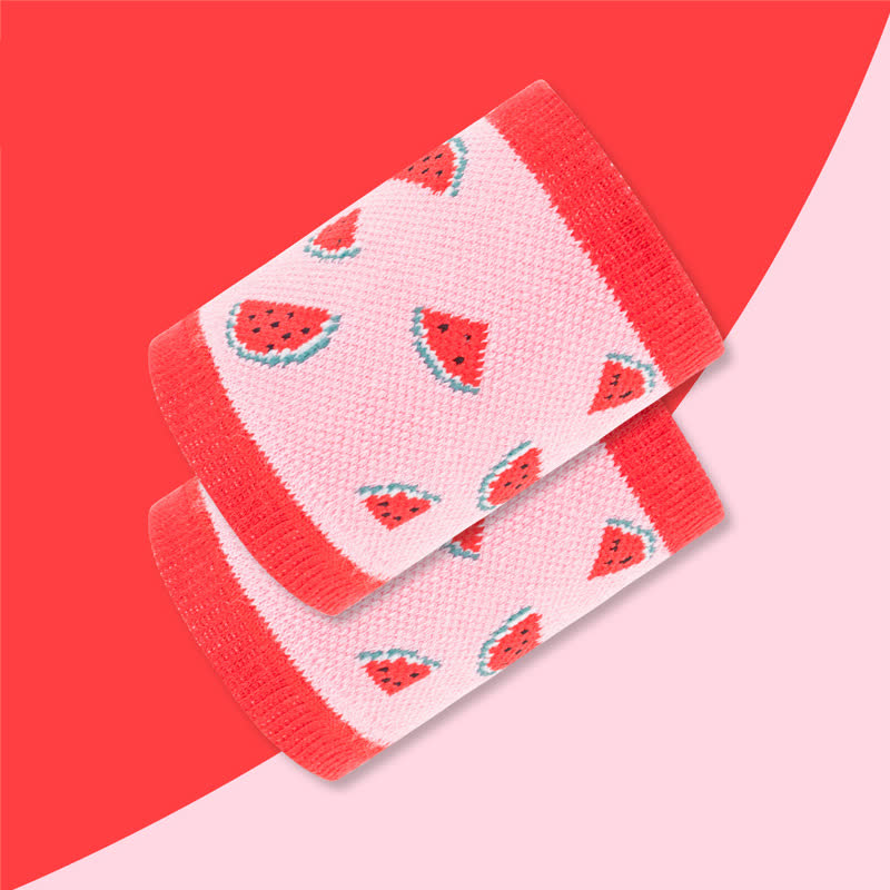 Fun Watermelon Pattern Wrist Sleeves(2 Pairs) - B - image 9