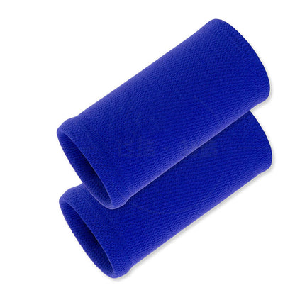 Solid Color Outdoor Sports Compression Wrist Sleeves(2 Pairs) - Blue - One Size - image 5