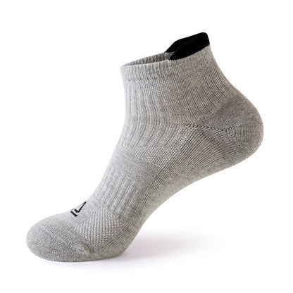 Solid Color Breathable Sweat-wicking Sports Socks(5 Pairs) - Grey - EU39-44(US6-10) - image 11