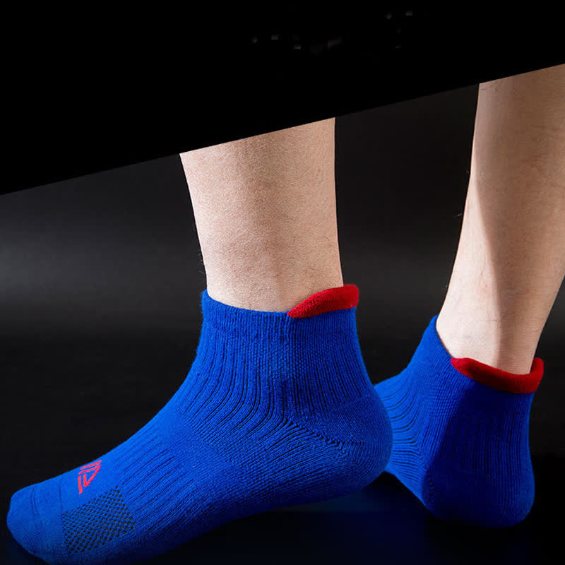 Solid Color Breathable Sweat-wicking Sports Socks(5 Pairs) - image 3