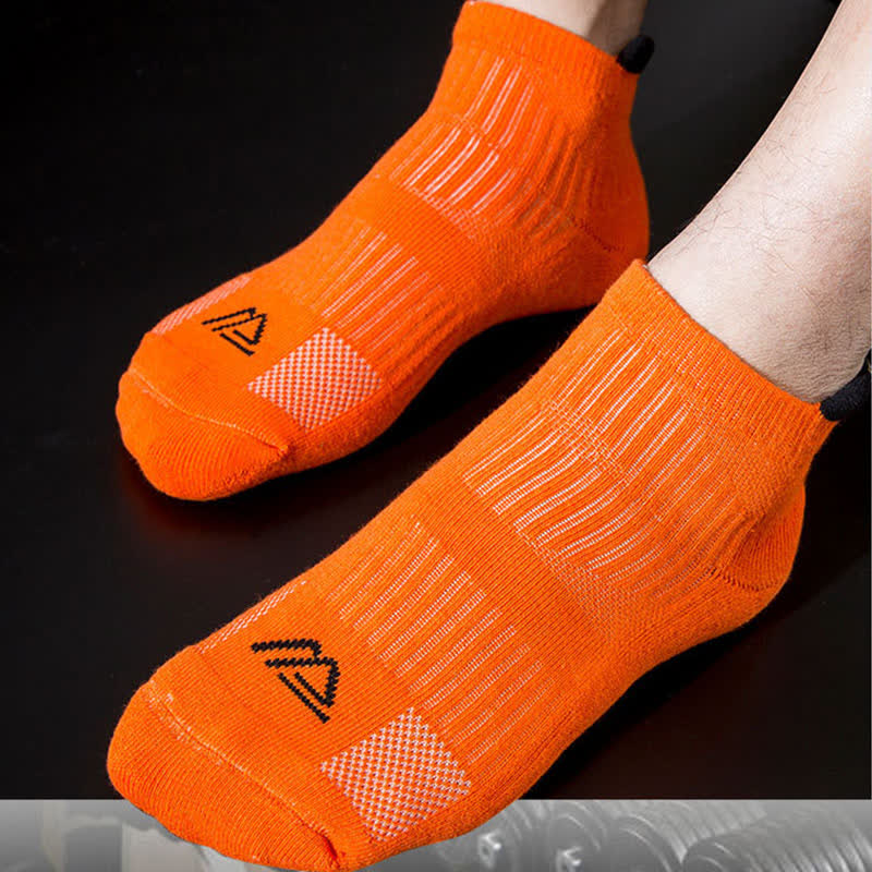 Solid Color Breathable Sweat-wicking Sports Socks(5 Pairs) - image 8