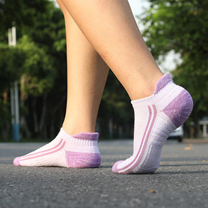 Colorful Striped Cotton Sweat-wicking Breathable Socks(6 Pairs) - image 5