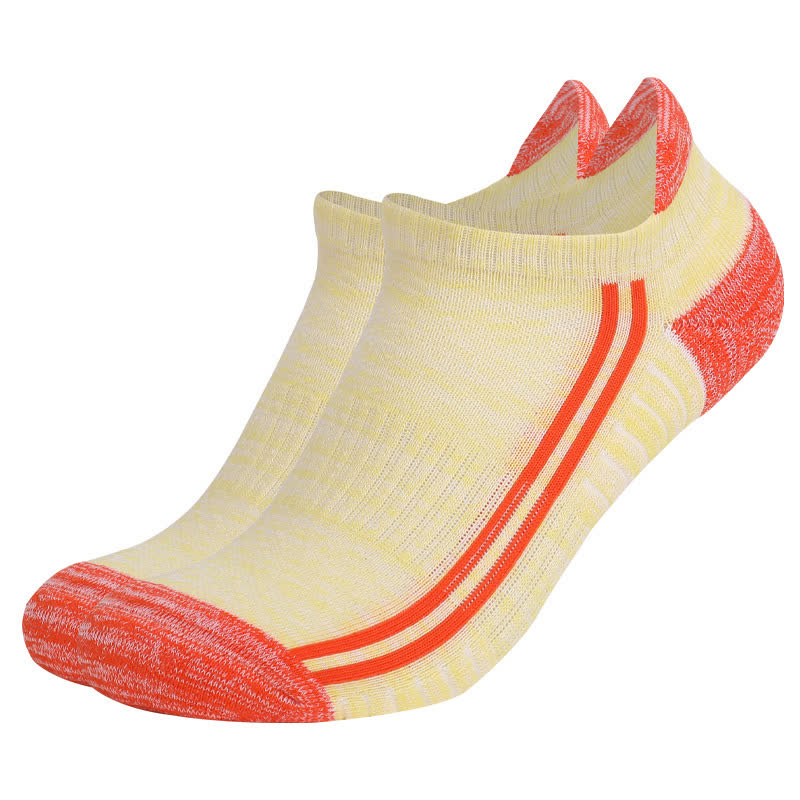 Colorful Striped Cotton Sweat-wicking Breathable Socks(6 Pairs) - Yellow - EU39-42(US6-8.5) - image 7