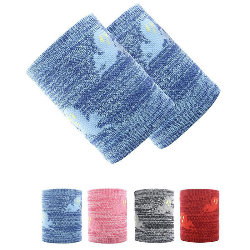 Cute Ghost Pattern Sports Wrist Sleeves(2 Pairs) - image 1