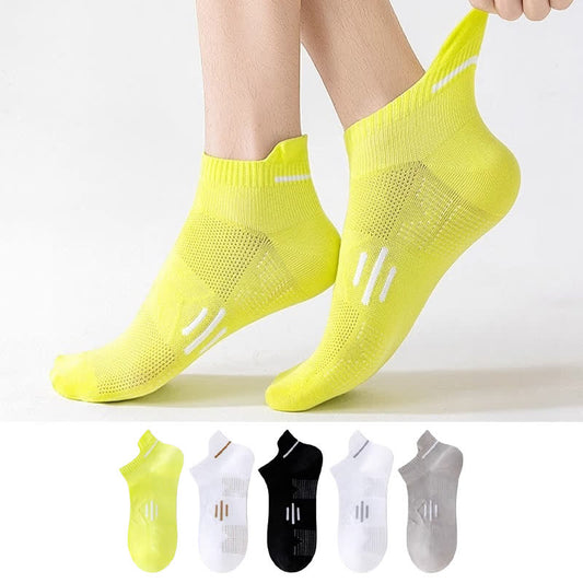 Cotton Sweat-wicking Breathable Sports Ankle Socks(5 Pairs) - image 0