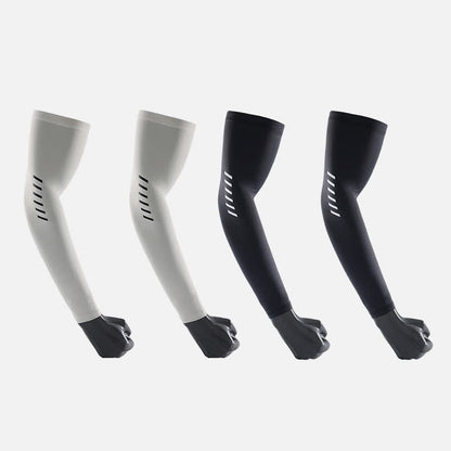 Solid Color Outdoor Sun Protection Ice Arm Sleeves(3 Pairs) - image 0