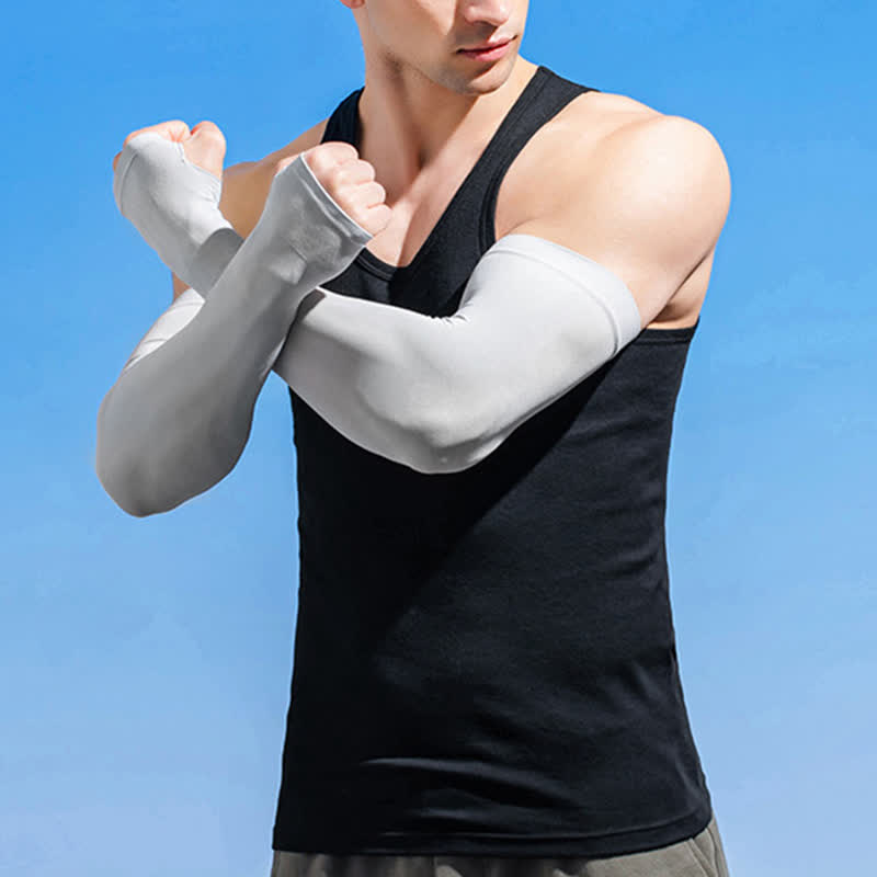 Outdoor Sun Protection Cool Arm Sleeves(4 Pairs) - image 1