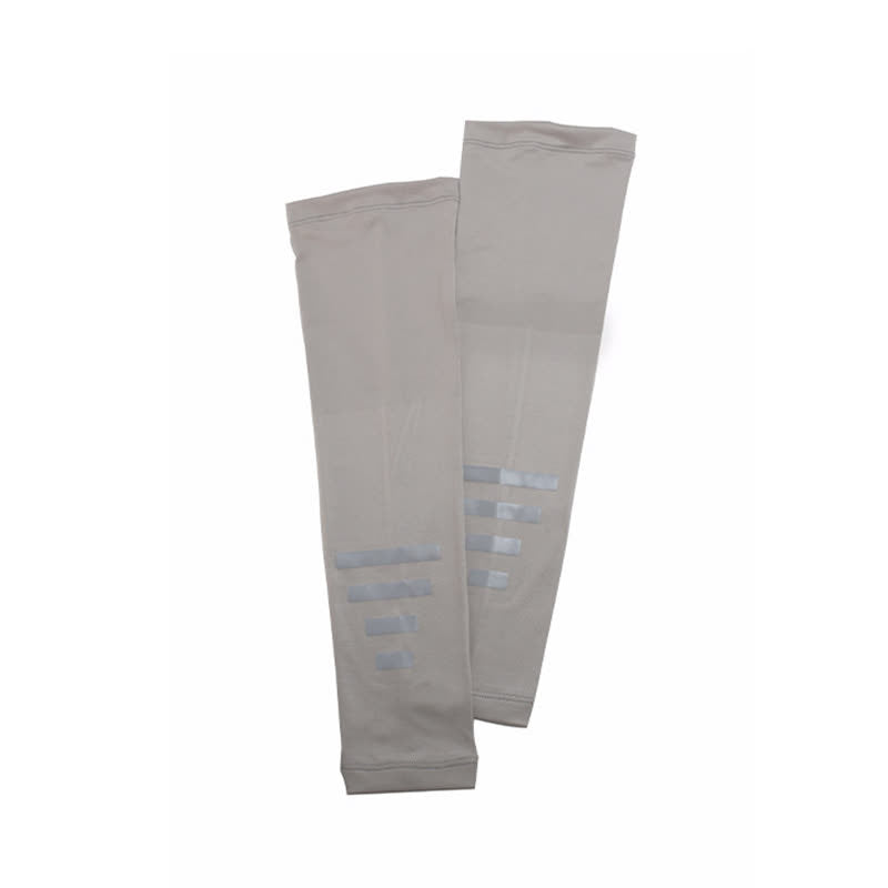 Reflective Outdoor Sun Protection Quick-Dry Arm Sleeves(3 Pairs) - Light Gray - image 8