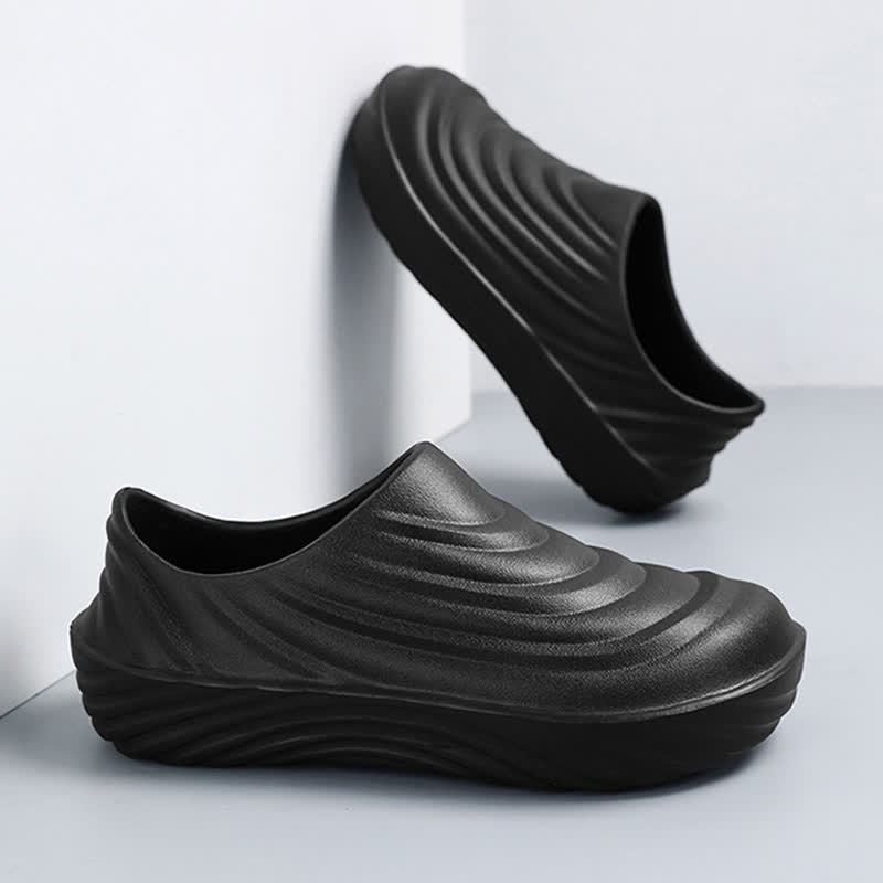 Solid Color Non-slip Waterproof Kitchen Shoes - image 19