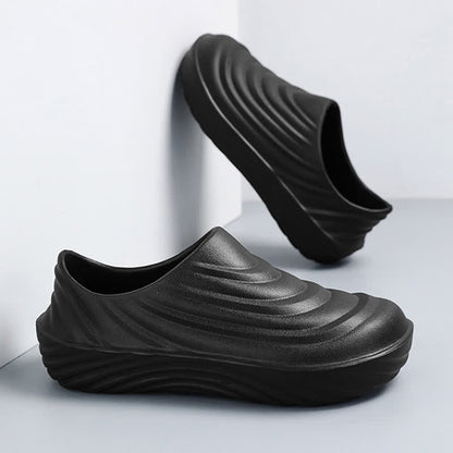 Solid Color Non-slip Waterproof Kitchen Shoes - image 19
