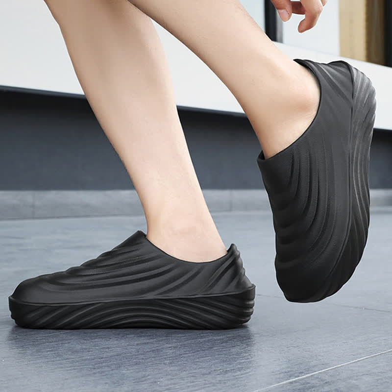 Solid Color Non-slip Waterproof Kitchen Shoes - image 13