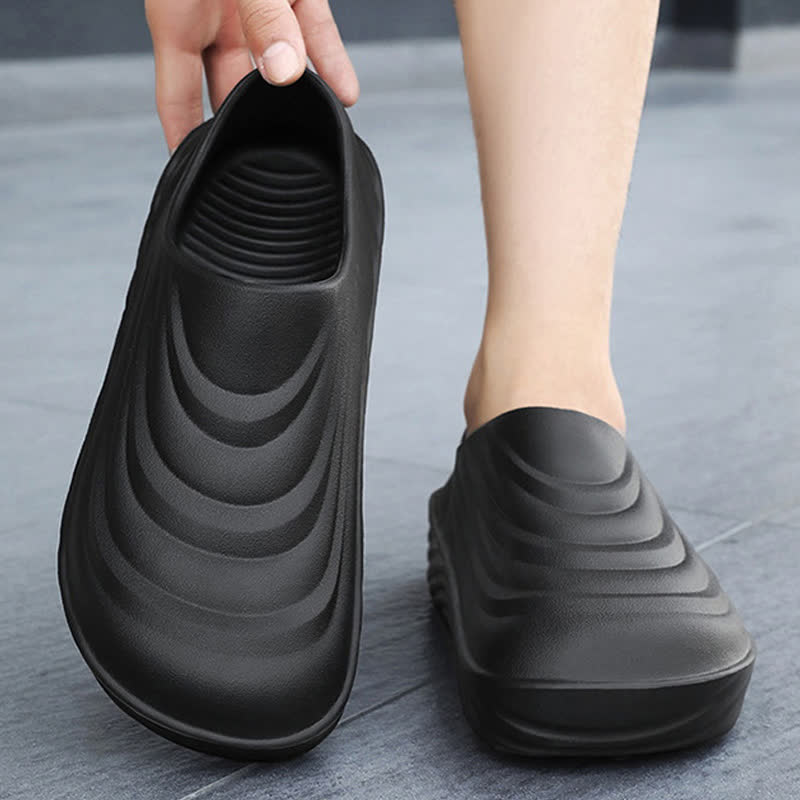 Solid Color Non-slip Waterproof Kitchen Shoes - image 14