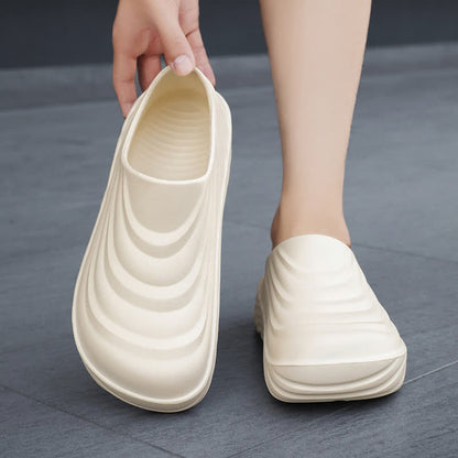 Solid Color Non-slip Waterproof Kitchen Shoes - image 4