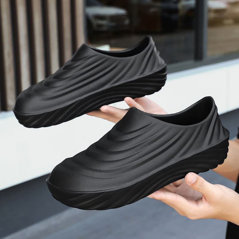 Solid Color Non-slip Waterproof Kitchen Shoes - Black - EU44/45(US10/11) - image 18