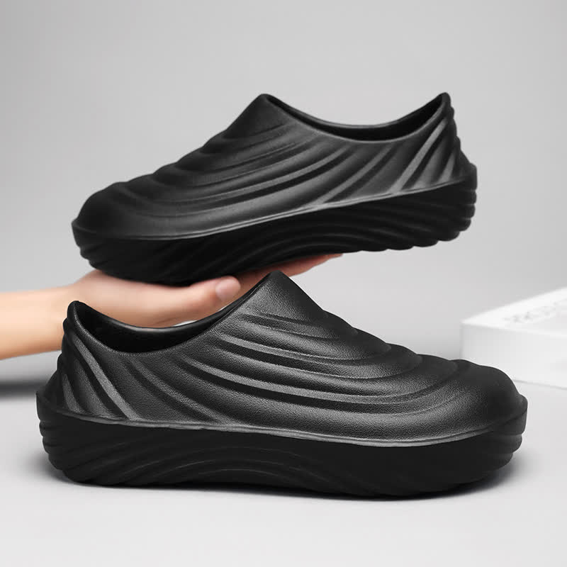 Solid Color Non-slip Waterproof Kitchen Shoes - image 17