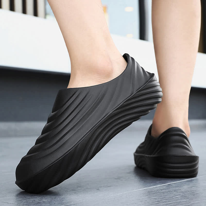 Solid Color Non-slip Waterproof Kitchen Shoes - image 16