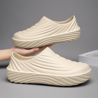 Solid Color Non-slip Waterproof Kitchen Shoes - image 5