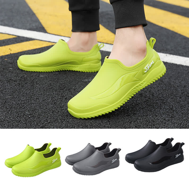 Solid Color Non-slip Waterproof Gardening Shoes - image 0