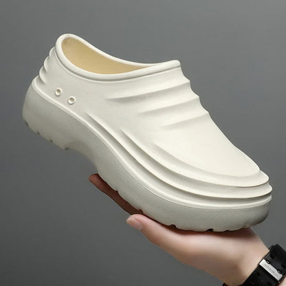 Solid Color Waterproof Non-slip Soft Sole Kitchen Shoes - image 19