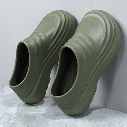 Solid Color Waterproof Non-slip Soft Sole Kitchen Shoes - image 11
