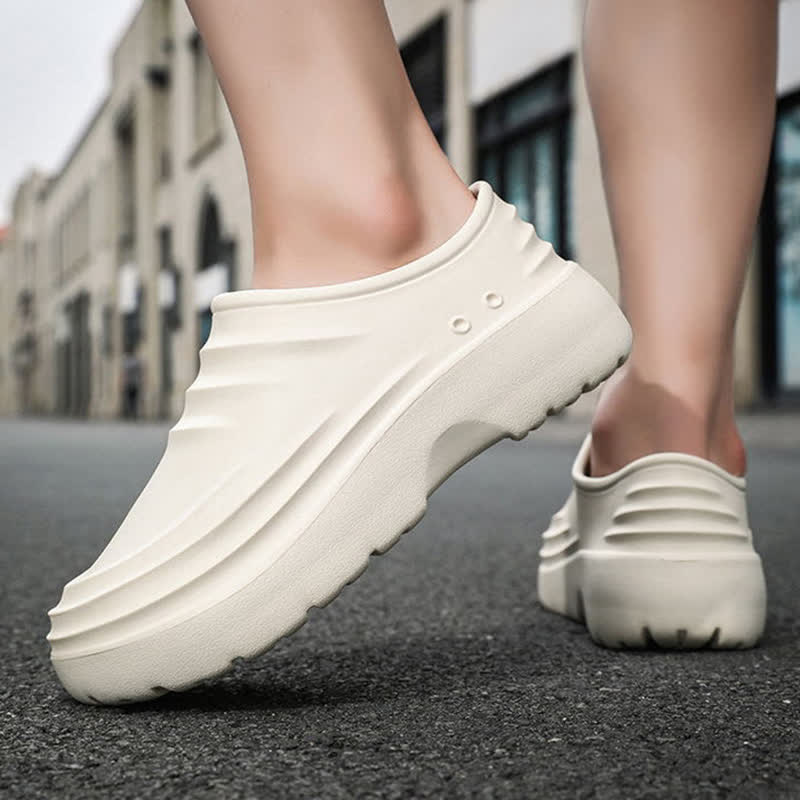 Solid Color Waterproof Non-slip Soft Sole Kitchen Shoes - image 16